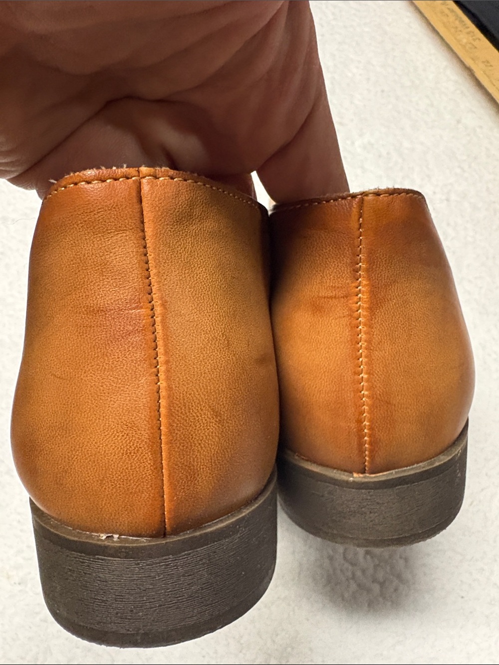 FRYE size 9 Women’s Tan Leather Slide Sandals - Picture 3 of 6
